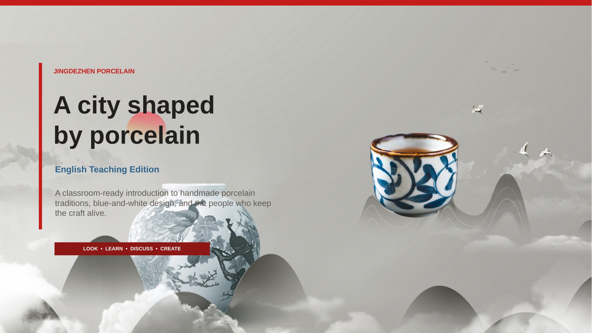 Porcelain PPT cover